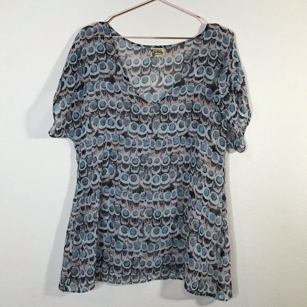 Show me your mumu sheer blouse